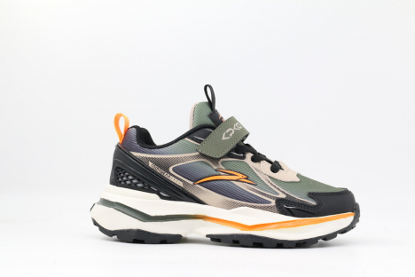 731197с-2 черный-хаки 33-1,34-1,35-1,36-1,37-1 Kapika П/ботинки Актив.отдых Кроссовки Иск.мат, Текстиль В/О Муж