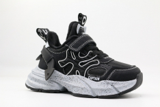 731207-1 Чёр 31-1,32-1,33-1,34-1,35-1 Kapika П/ботинки Актив.отдых Кроссовки Иск.мат, Байка/Флис, ЭВА/ТПР В/О Муж