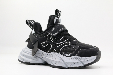 731207-1 Чёр 31-1,32-1,33-1,34-1,35-1 Kapika П/ботинки Актив.отдых Кроссовки Иск.мат, Байка/Флис, ЭВА/ТПР В/О Муж