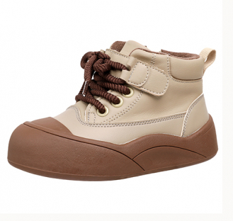 252B-Z42-6445 Беж 28-1,29-1,30-1,31-1,32-1,33-1 Flamingo Ботинки Повсед Дерби Иск.мат, Байка/Флис, ПВХ В/О жен