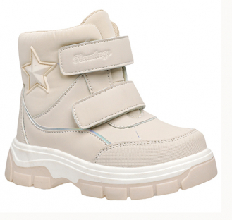 252D-Z3-6360 Беж 23-1,24-1,25-1,26-1,27-1,28-1 Flamingo Ботинки Повсед Оксфорд Иск.мат, Нат.шерсть, ТЭП Зима жен