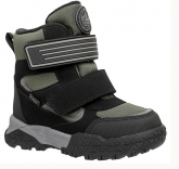 252M-G5-6287 хаки/черный 27-2,28-2,29-2,30-2,31-2,32-2,33-2 Flamingo Ботинки Повсед Оксфорд Иск.мат, Мемб/нат.шерсть, ТЭП Зима Муж