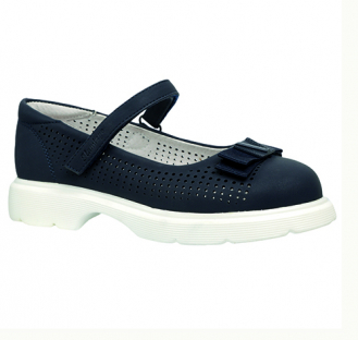 252T-G6-6207 Син 28-1,29-1,30-2,31-1,32-1 Flamingo Туфли Школа Mary Jane Иск.мат, Кожподклад Лето жен