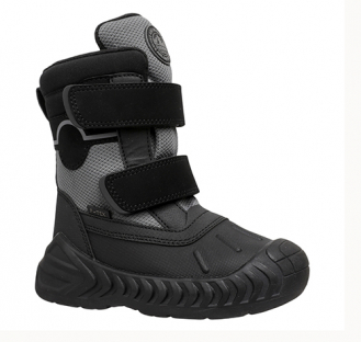 252M-G5-6292 Чёр и сер 27-2,28-2,29-2,30-2,31-2,32-2,33-2 Flamingo Ботинки Повсед Оксфорд Иск.мат, Мемб/нат.шерсть, ТЭП Зима Муж