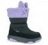 252M-G5-6282 черный/фиолетовый 25-2,26-2,27-2,28-2,29-2,30-2,31-2 Flamingo П/сапоги Повсед Дутики Иск.мат, Мемб/нат.шерсть, ТЭП Зима жен
