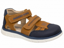 17-700C Кэмел 28-2,29-2,30-2,31-2,32-2,33-2 Indigo kids П/ботинки Повсед Сандалеты Нат.кожа, Кожподклад, ТЭП Лето Муж