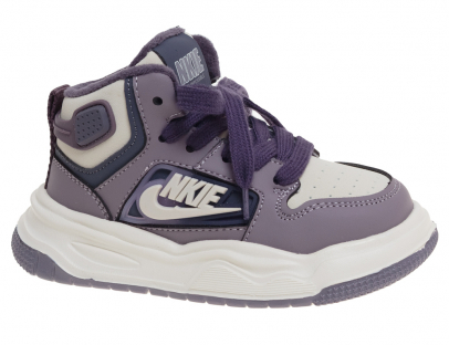 R531195618PE Фиол 27-1,28-1,29-2,30-1,31-2,32-1 Сказка Ботинки Актив.отдых Кроссовки Иск.мат, Байка/Флис В/О жен