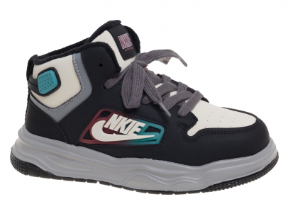 R531196056BK Чёр 33-1,34-2,35-2,36-2,37-1 Сказка Ботинки Актив.отдых Кроссовки Иск.мат, Байка/Флис В/О Муж