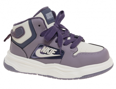 R531196056PE Фиол 33-1,34-2,35-2,36-2,37-1 Сказка Ботинки Актив.отдых Кроссовки Иск.мат, Байка/Флис В/О жен