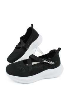 AL 14719 Чёр 30-1,31-1,32-1,33-1,34-1,35-1 Antilopa Туфли Школа Mary Jane Текстиль, Без подклада, полим.мат Лето жен