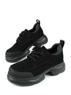 AL 14676 Чёр 33-1,34-1,35-1,36-1,37-1,38-1 Antilopa П/ботинки Школа Дерби Иск.мат, Кожподклад, полим.мат В/О жен