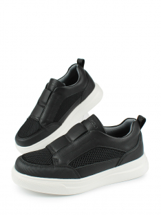 AL 14785 Чёр 32-1,33-1,34-1,35-1,36-1,37-1 Antilopa П/ботинки Актив.отдых Кроссовки Иск.мат, Текстиль, полим.мат В/О Муж