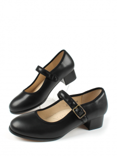 AL 14908 Чёр 32-1,33-1,34-1,35-1,36-1,37-1 Antilopa Туфли Школа Mary Jane Иск.мат, Кожподклад, полим.мат Лето жен