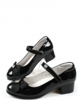 AL 15576 Чёр 32-1,33-1,34-1,35-1,36-1,37-1 Antilopa Туфли Школа Mary Jane Иск.мат, Кожподклад, полим.мат Лето жен