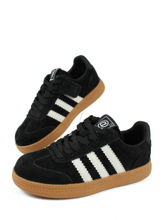 AL 15749 Чёр 32-1,33-1,34-1,35-1,36-1,37-1 Antilopa П/ботинки Актив.отдых Кроссовки Нат.кожа, Текстиль, полим.мат В/О Муж