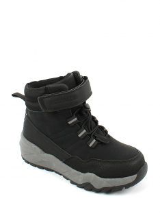 AL 14938 Чёр 30-1,31-1,32-1,33-1,34-1,35-1 Antilopa Ботинки Повсед Оксфорд Иск.мат, Байка/Флис, полим.мат В/О Муж