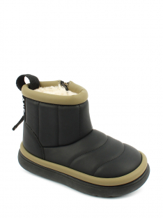 AL 15072 Чёр 32-1,33-1,34-1,35-1,36-1,37-1 Antilopa П/сапоги Повсед Угги Иск.мат, Нат.шерсть, полим.мат Зима Муж