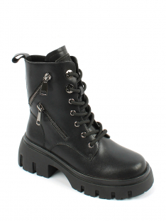 AL 15231 Чёр 33-1,34-1,35-1,36-1,37-1,38-1 Antilopa Ботинки Повсед Дерби Нат.кожа, Байка/Флис, полим.мат В/О жен