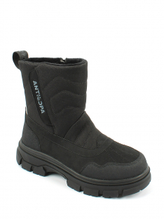 AL 15395 Чёр 30-1,31-1,32-1,33-1,34-1,35-1 Antilopa П/сапоги Повсед Дутики Иск.мат, Нат.шерсть, полим.мат Зима Муж