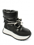 AL 15543 Чёр 32-1,33-1,34-1,35-1,36-1,37-1 Antilopa П/сапоги Повсед Дутики Иск.мат, Нат.шерсть, полим.мат Зима жен