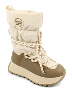 AL 15544 Беж 32-1,33-1,34-1,35-1,36-1,37-1 Antilopa Сапоги Повсед Дутики Иск.мат, Нат.шерсть, полим.мат Зима жен