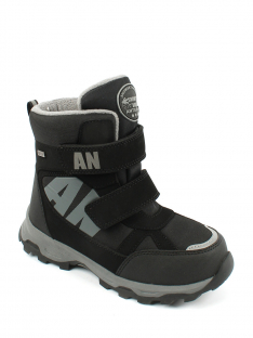 AL 16197 Чёр 30-1,31-1,32-1,33-1,34-1,35-1 Antilopa Ботинки Повсед Оксфорд Иск.мат, Мемб/нат.шерсть, полим.мат Зима Муж