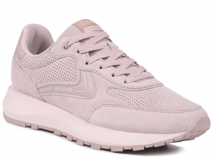 F7674-9 Пудровый 36-1,37-2,38-2,39-2,40-1 Strobbs П/ботинки Актив.отдых Кроссовки Нат.кожа, Текстиль, ЭВА,Резина В/О Муж