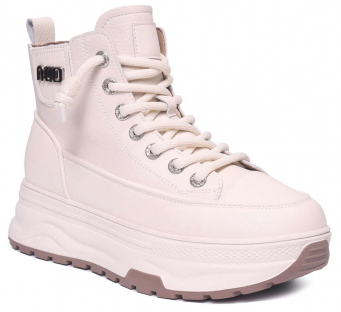 F7694-16 Беж 36-1,37-2,38-2,39-2,40-1 Strobbs Ботинки Повсед Дерби Нат.кожа, Байка/Флис, Резина В/О жен