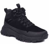 F8540-3 Чёр 36-1,37-2,38-2,39-2,40-1 Strobbs Ботинки Повсед Оксфорд Нат.кожа, Нат.мех, ЭВА,Резина Зима Муж