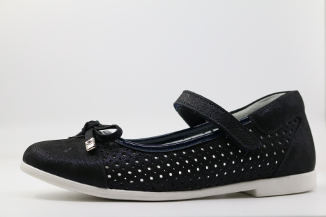 221874нт-1 Син 30-1,31-1,32-1,33-1,34-1 Kapika Туфли Школа Mary Jane Нат.кожа, Кожподклад, ТЭП (термоэластопласт) Лето жен