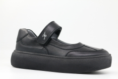 231196т-1 Чёр 31-1,32-1,33-1,34-1,35-1 Kapika Туфли Школа Mary Jane Нат.кожа, Кожподклад, ТЭП (термоэластопласт) Лето жен