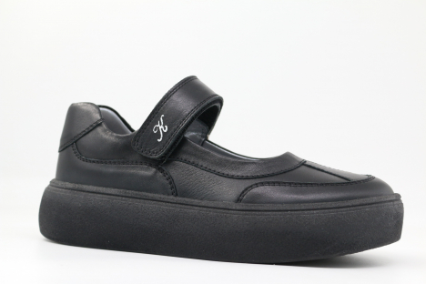 231196т-1 Чёр 31-1,32-1,33-1,34-1,35-1 Kapika Туфли Школа Mary Jane Нат.кожа, Кожподклад, ТЭП (термоэластопласт) Лето жен