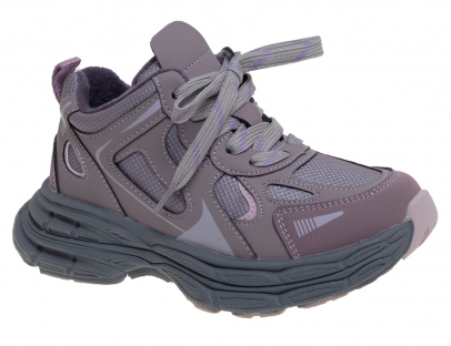 R017396165PE Фиол 33-1,34-2,35-2,36-2,37-1 Сказка Ботинки Актив.отдых Кроссовки Иск.мат, Байка/Флис В/О Муж