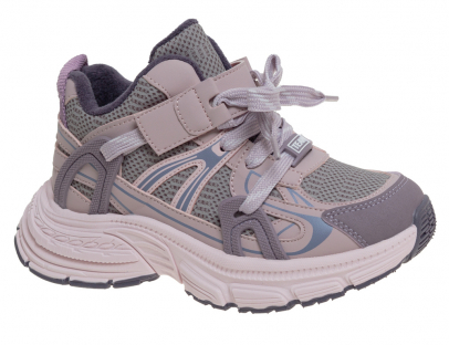 R029396096PE Фиол 33-1,34-2,35-2,36-2,37-1 Сказка Ботинки Актив.отдых Кроссовки Иск.мат, Байка/Флис В/О жен