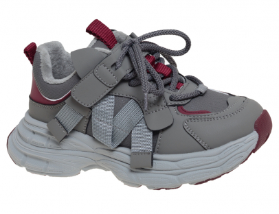 R017396166GR Сер 33-1,34-2,35-2,36-2,37-1 Сказка П/ботинки Актив.отдых Кроссовки Иск.мат, Текстиль В/О жен