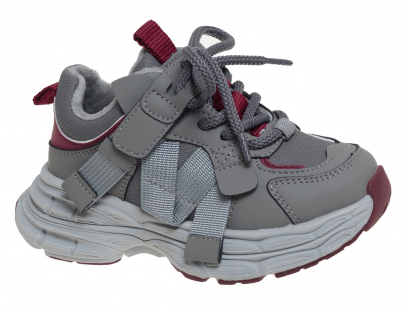 R173395635GR Сер 27-1,28-1,29-2,30-1,31-1,32-2 Сказка П/ботинки Актив.отдых Кроссовки Иск.мат, Текстиль В/О жен