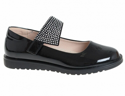 R555004505BKP Чёр 29-1,30-2,31-2,32-2,33-1 Сказка Туфли Школа Mary Jane Иск.мат, Кожподклад Лето жен