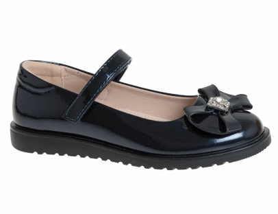 R555004507DBP Т.син 29-1,30-2,31-2,32-2,33-1 Сказка Туфли Школа Mary Jane Иск.мат, Кожподклад Лето жен