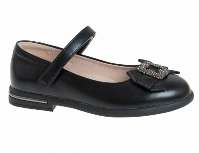 R555904517BK Чёр 29-1,30-2,31-2,32-2,33-1 Сказка Туфли Школа Mary Jane Иск.мат, Кожподклад Лето жен