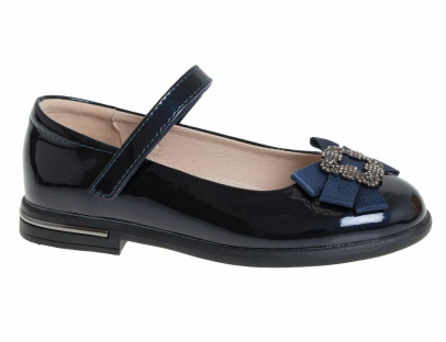 R555904517DBP Т.син 29-1,30-2,31-2,32-2,33-1 Сказка Туфли Школа Mary Jane Иск.мат, Кожподклад Лето жен
