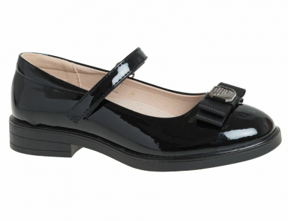 R856104556BKP Чёр 31-1,32-1,33-1,34-1,35-1,36-1,37-1,37,5-1 Сказка Туфли Школа Mary Jane Иск.мат, Кожподклад Лето жен