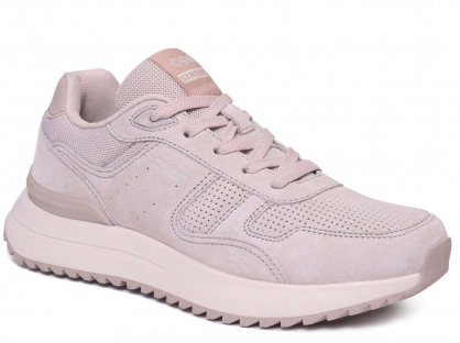 F7679-9 Пудровый 36-1,37-2,38-2,39-2,40-1 Strobbs П/ботинки Актив.отдых Кроссовки Нат.кожа, Текстиль, ЭВА,Резина,ТПУ вставка В/О Муж