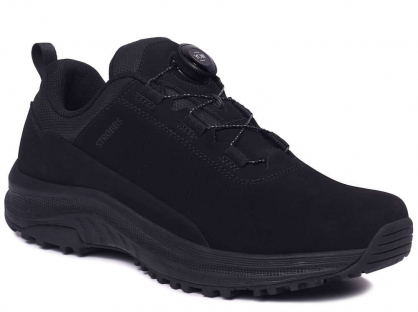 B3806-3 Чёр 40-2,41-2,42-2,43-2 Strobbs П/ботинки Актив.отдых Кроссовки Нат.кожа, Текстиль, ЭВА,Резина В/О Муж