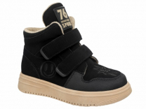 50-551A Чёрный / бежевый 28-2,29-2,30-2,31-2,32-2,33-2 Indigo kids Ботинки Повсед Дерби Иск.мат, Байка/Флис, ТЭП В/О Муж