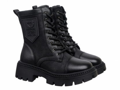 58-0320B2 Чёр 34-2,35-2,36-2,37-2,38-2 Indigo kids Ботинки Повсед Дерби Иск.мат, Байка/Флис, ТЭП В/О жен