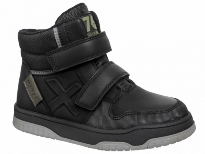 59-0915C Чёр 33-2,34-2,35-2,36-3,37-3 Indigo kids Ботинки Повсед Оксфорд Иск.мат, Байка/Флис, ТЭП В/О Муж