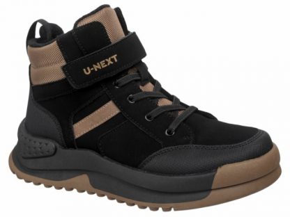 59-0922B Чёр 33-2,34-2,35-2,36-2,37-2 Indigo kids Ботинки Повсед Дерби Иск.мат, Байка/Флис, ТЭП В/О Муж