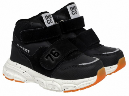 97-022H2 Чёр 25-2,26-2,27-2,28-2,29-2,30-2 Indigo kids Ботинки Повсед Оксфорд Иск.мат, Байка/Флис, ЭВА / ТЭП В/О Муж