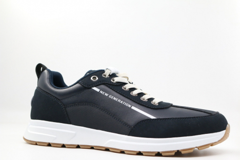 241009-2 Син 35-1,36-1,37-1,38-1,39-1 Kapika П/ботинки Школа Кроссовки Нат.кожа, Кожподклад, ТЭП (термоэластопласт) В/О Муж