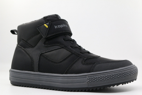 53706ук-1 Чёр 33-1,34-1,35-1,36-1,37-1 Kapika Ботинки Повсед Оксфорд Иск.мат, Байка/Флис В/О Муж